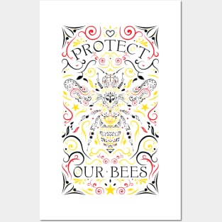 protect our bees Posters and Art